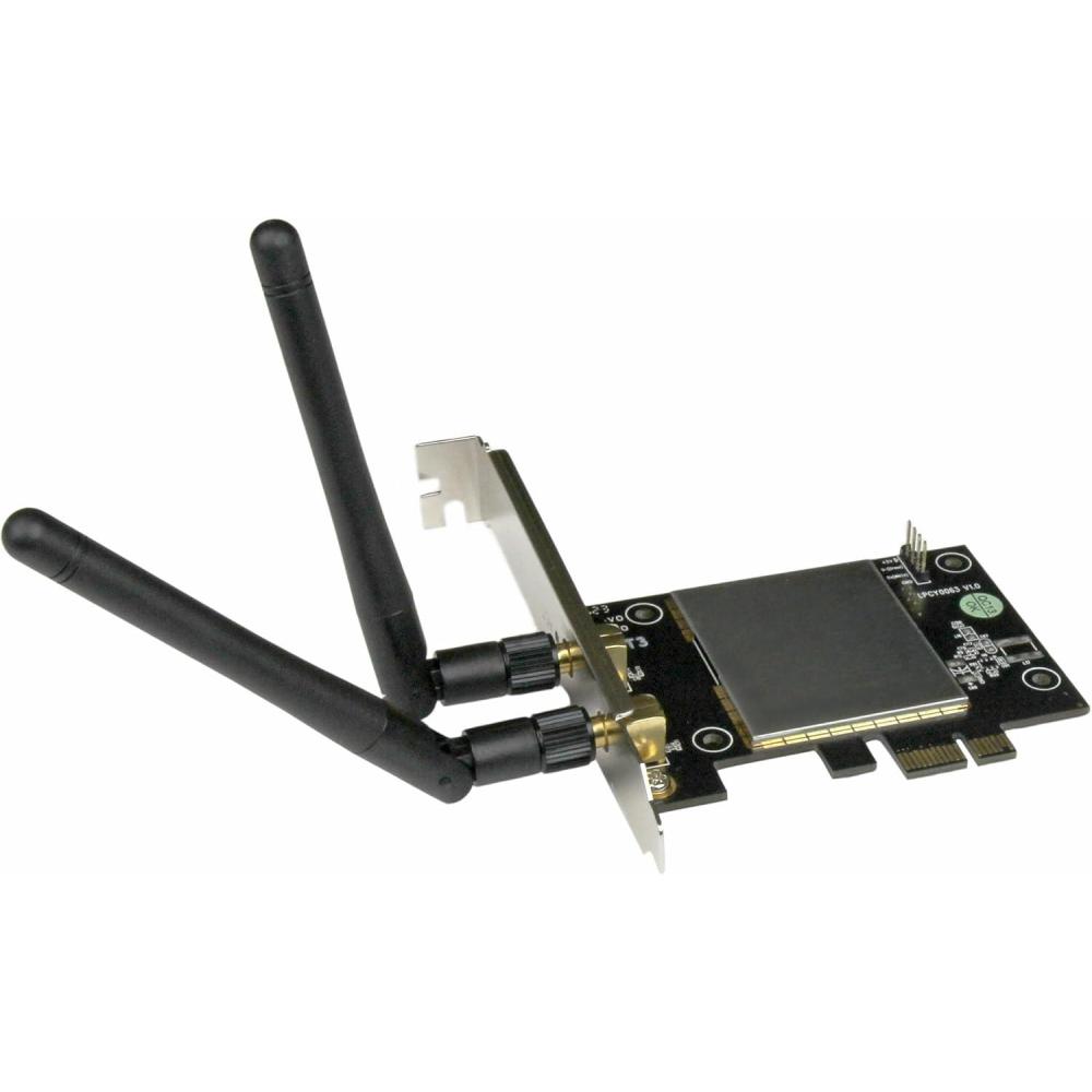 imageStarTechcom AC600 WirelessAC Network Adapter  80211ac PCI Express  Dual Band 24GHz  5GHz PCIe Wireless Network Card TAA PEX433WAC11
