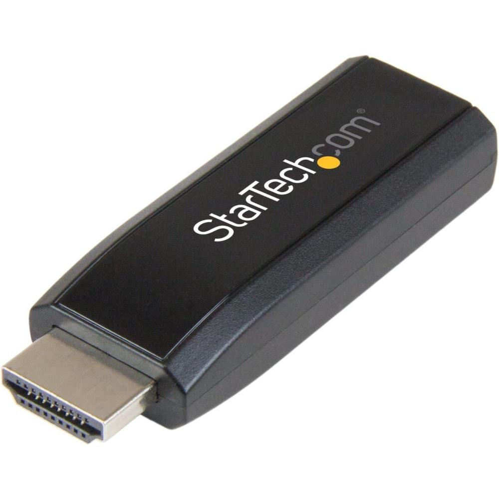 imageStarTechcom Compact HDMI to VGA Adapter Converter  Power Free HDMI Laptop to VGA Monitor  Projector Converter Box  1920x1200 HD2VGAMICRO BlackBlack