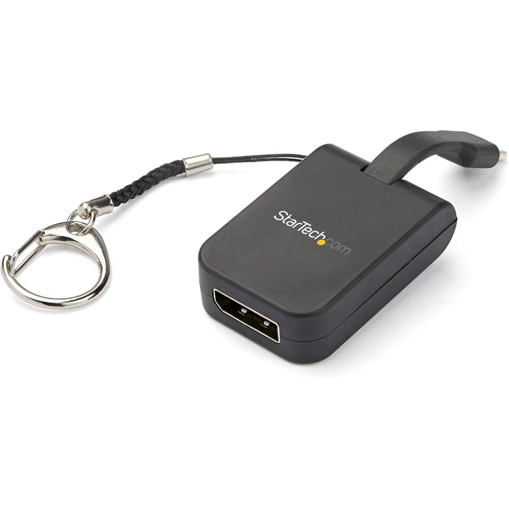imageStarTechcom Compact USB C to DisplayPort 14 Adapter  8K 60Hz4K USBC to DP Video Converter wKeychain Ring  USB TypeC DP Alt Mode HBR3 HDR DSC to DP Monitor Dongle  TB3 Compatible CDP2DPFCto DisplayPort