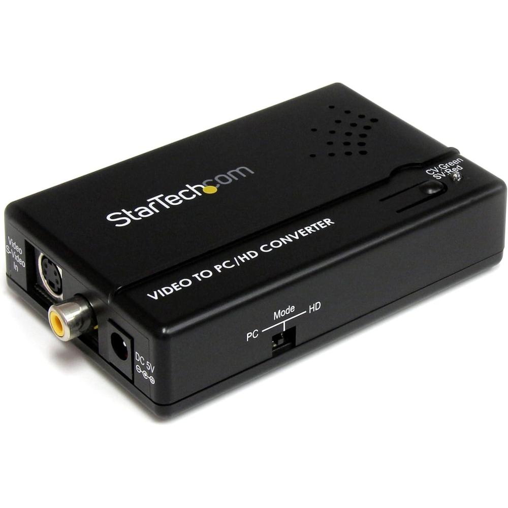 imageStarTechcom Composite and SVideo to VGA Video Scan Converter  composite to VGA  scan Converter  sVideo to VGA TAA VID2VGATV2