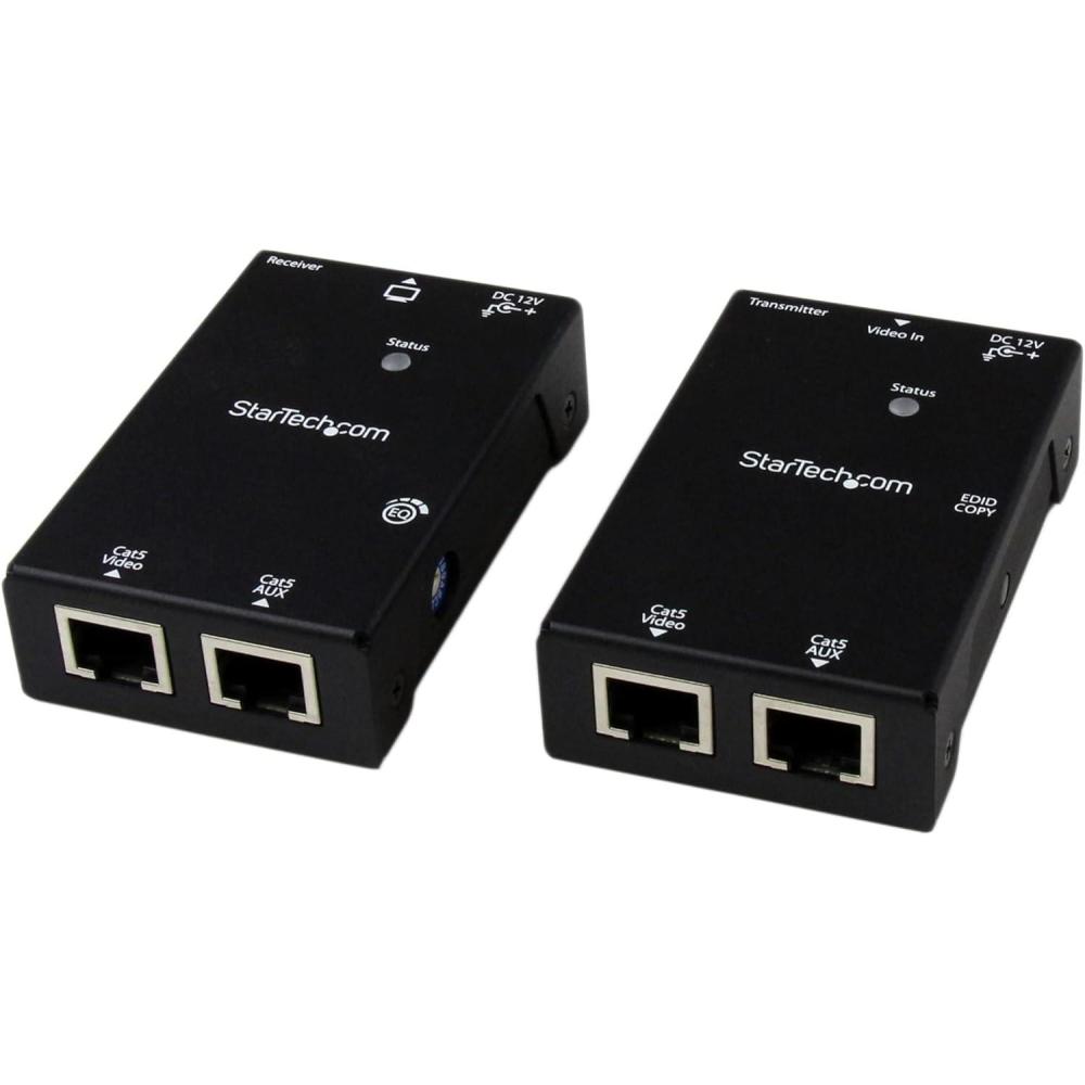 imageStarTechcom DVI Over Cat5 UTP Extender Local and Remote Unit  up to 50m  Video Extender  up to 164 ft  ST121UTPDVI BlackHDMI