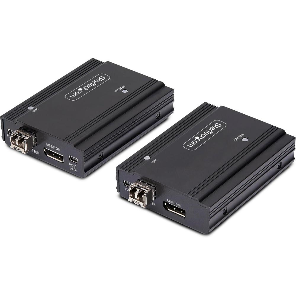 imageStarTechcom DisplayPort KVM Extender Over Fiber Optic 4K 60Hz Console Extender Kit Up to 984ft300m TAA MultiMode