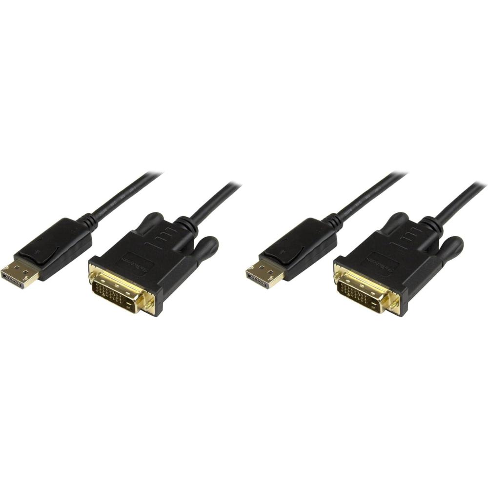 imageStarTechcom DisplayPort to DVI Converter Cable  DP to DVI Adapter  3ft  1920x1200 DP2DVI2MM31 Count Pack of 2