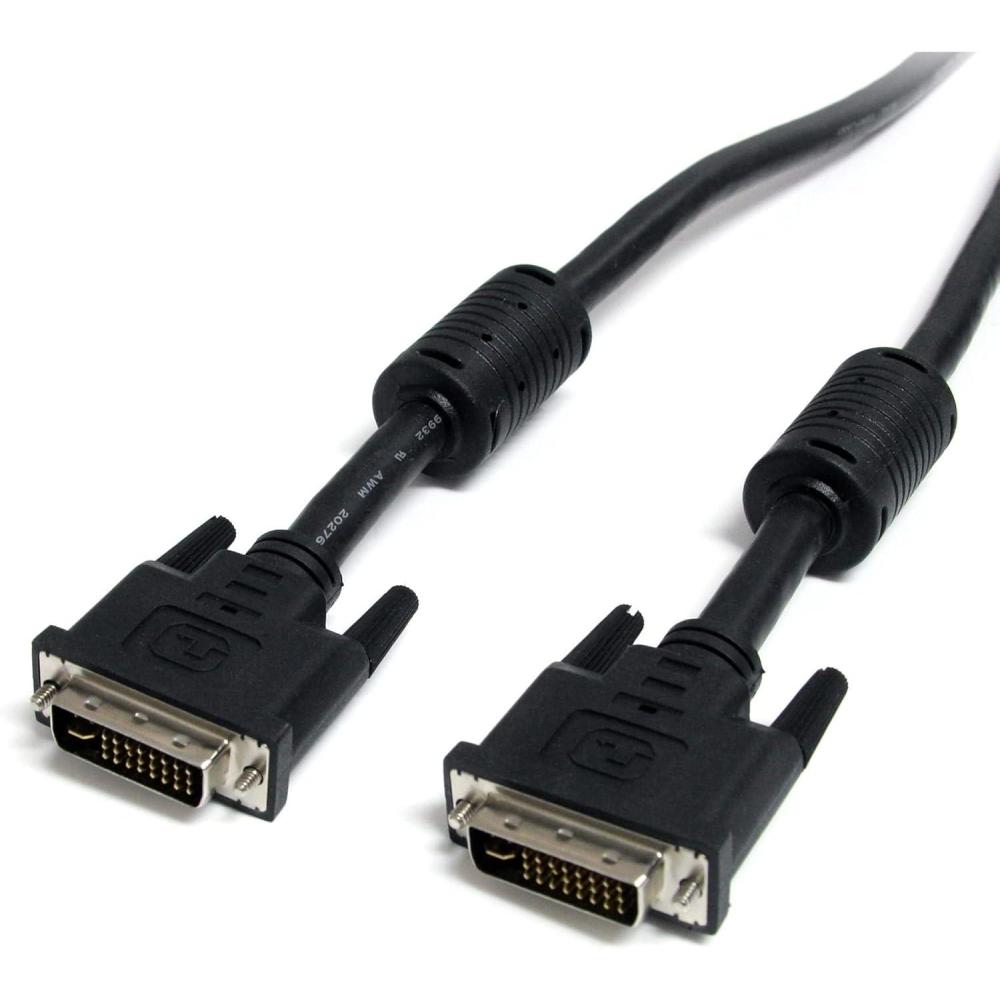 imageStarTechcom Dual Link DVII Cable  10 ft  Digital and Analog  Male to Male Cable  Computer Monitor Cable  DVI Cord  DVI to DVI Cable DVIIDMM10 Black10 ft  3m