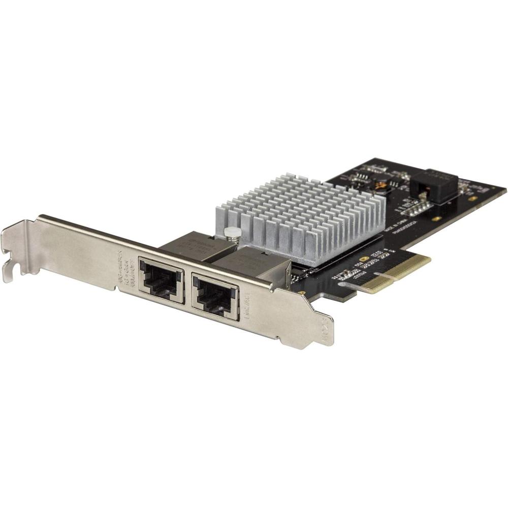 imageStarTechcom Dual Port 10G PCIe Network Adapter Card  IntelX550AT 10GBASET ampamp NBASET PCI Express Network Interface Adapter 105251GbE Multi Gigabit Ethernet 5 Speed NIC LAN Card ST10GPEXNDPI100M1G25G5G10Gbps