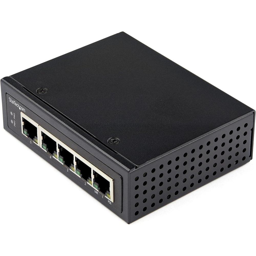 imageStarTechcom Industrial 5 Port Gigabit PoE Switch  30W  Power Over Ethernet Switch  Hardened GbE PoE Unmanaged Switch  Rugged High Power Gigabit Network Switch IP3040 C to 75 C TAA