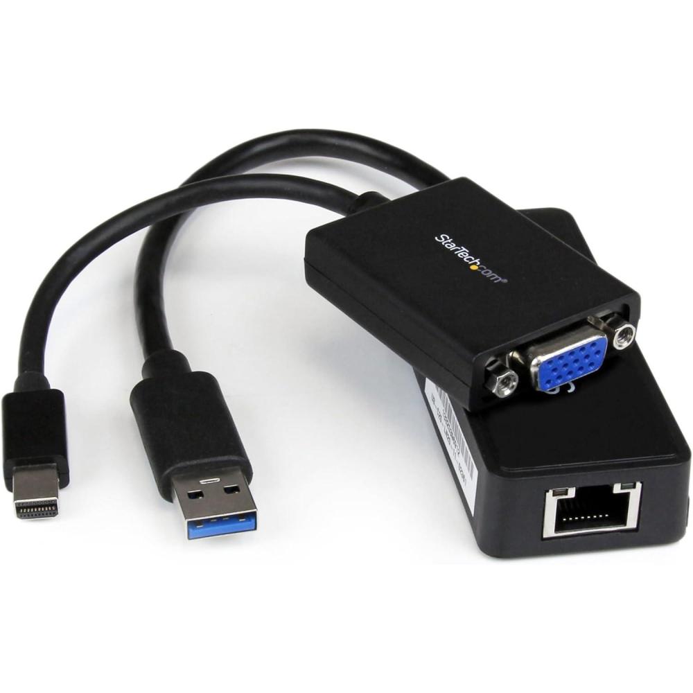 imageStarTechcom Lenovo ThinkPad X1 Carbon VGA and Gigabit Ethernet Adapter Kit  MDP to VGA  USB 30 to GbE LENX1MDPUGBKLenovo X1 Carbon 2