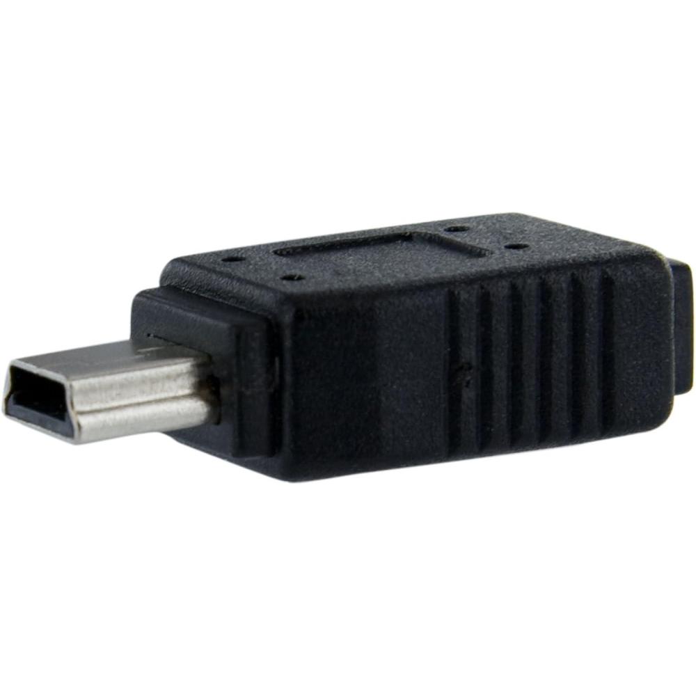imageStarTechcom Micro USB to Mini USB 20 Adapter  Micro USB f to Mini USB m UUSBMUSBFM BlackMicro USB Female to Mini USB Male