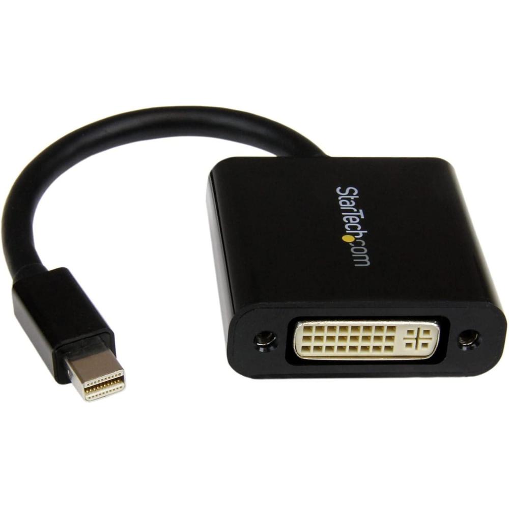 imageStarTechcom Mini DisplayPort to DVI Adapter  Mini DP to DVID Converter  1080p Video  mDP or Thunderbolt 12 MacPC to DVI Monitor  Compact mDP 12 to DVI SingleLink Adapter Dongle MDP2DVI3