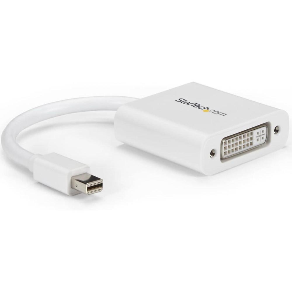 imageStarTechcom Mini DisplayPort to DVI Adapter  Mini DP to DVID Converter  1080p Video  mDP or Thunderbolt 12 MacPC to DVI Monitor  mDP 12 to DVI SingleLink Adapter Dongle  White MDP2DVIWAdapter