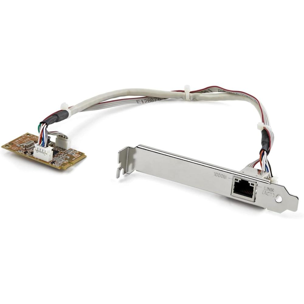 imageStarTechcom Mini PCIe Card  101001000Mbps RJ45 Port  IEEE 8023  Jumbo Frame  Network Card  TAA ST1000SMPEX