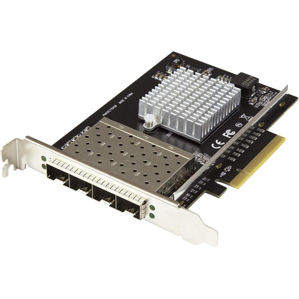 imageStarTechcom Quad Port 10G SFP Network Card  Intel XL710 Open SFP Converged Adapter  PCIe 10 Gigabit Ethernet Server NIC  10GbE Fiber Optic LAN Card  Dell PowerEdge HPE ProLiant PEX10GSFP4I4 PORT