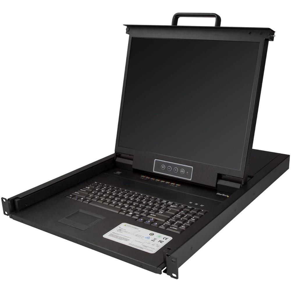 imageStarTechcom Rackmount KVM Console  1U  19in  16 Port KVM  VGA KVM  Rack Mount Monitor  Rackmount LCD Monitor  Rackmount Console RKCONS1916K17x19x253