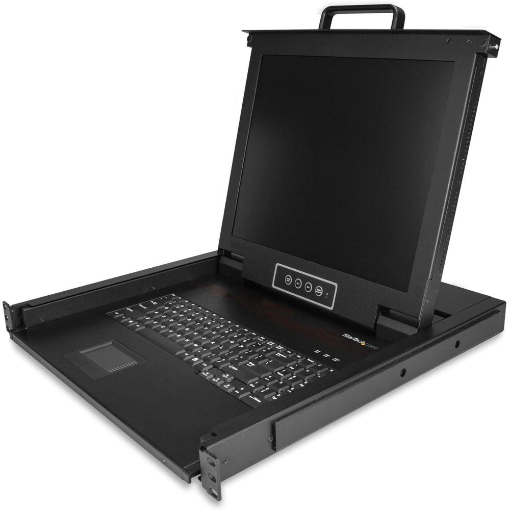 imageStarTechcom Rackmount KVM Console  Single Port VGA KVM with 17quot LCD Monitor for Server Rack  Fully Featured Universal 1U LCD KVM Drawer wCables ampamp Hardware  USB Support  50000 MTBF RKCONS170117 in  Single Port KVM