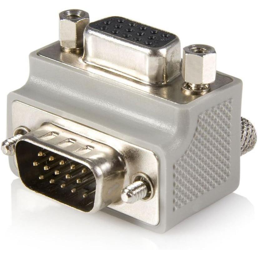 imageStarTechcom Right Angle VGA Adapter  Right Angle VGA to VGA  MaleFemale  Type 1  VGA Adapter Cable GC1515MFRA11 Count Pack of 1