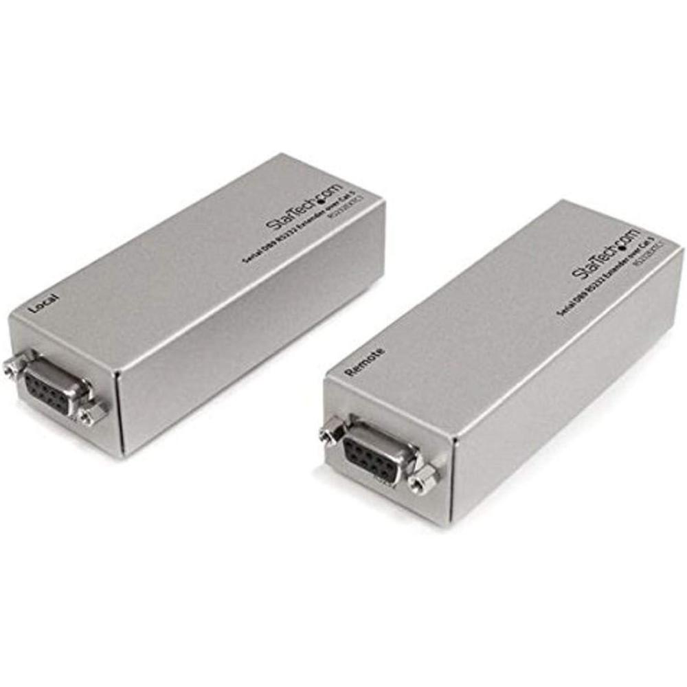 imageStarTechcom Serial DB9 RS232 Extender over Cat 5  Up to 3300 ft 1000 meters TAA RS232EXTC1
