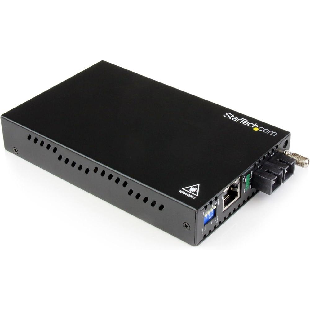 imageStarTechcom Singlemode SM SC Fiber Media Converter for 101001000 Network  10km  Gigabit Ethernet  1310nm  wAuto Negotiation TAA MCMGBSCSM10SM 40km