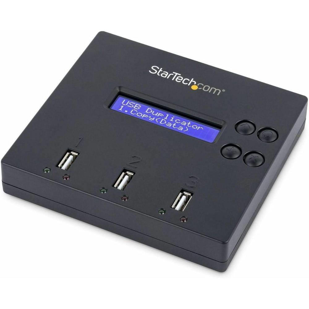 imageStarTechcom Standalone 1 to 7 USB Flash Drive DuplicatorCloner  Eraser Multiple USB Thumb Drive Copier  Sanitizer System File  SectorbySector Copy 15 GBmin 3Pass Erase LCD TAAFlash Drive Duplicator