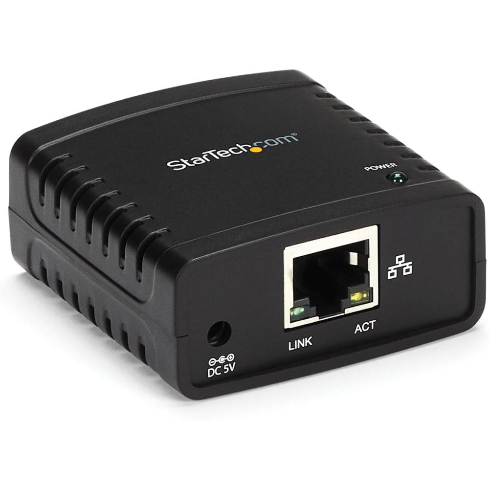 imageStarTechcom StarTechcom 1Port Wireless N USB 20 Network Print Server  10100 Mbps Ethernet USB Printer Server Adapter  Windows 10  80211 bgn  TAA PM1115UWUSB Print Server