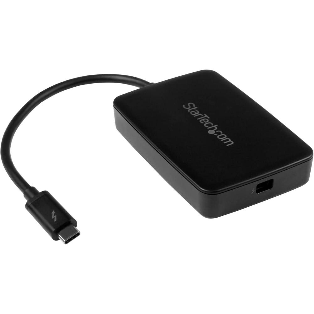 imageStarTechcom Thunderbolt 3 to Thunderbolt 2 Adapter NonReversible  TB3 Laptop to TB2 20Gbps or TB1 10Gbps Devices  Displays  Black  WindowsMac TBT3TBTADAPThunderbolt 3
