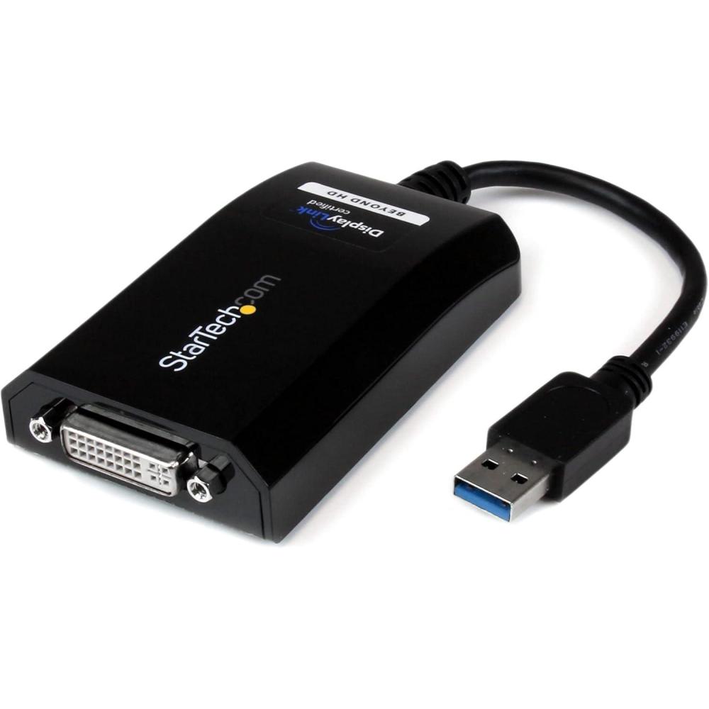 imageStarTechcom USB 30 to HDMI Adapter  DisplayLink Certified  1080p 1920x1200  USB TypeA to HDMI Display Adapter Converter for Monitor  External Video ampamp Graphics Card  WindowsMac USB32HDPROUSB 30 to DVI