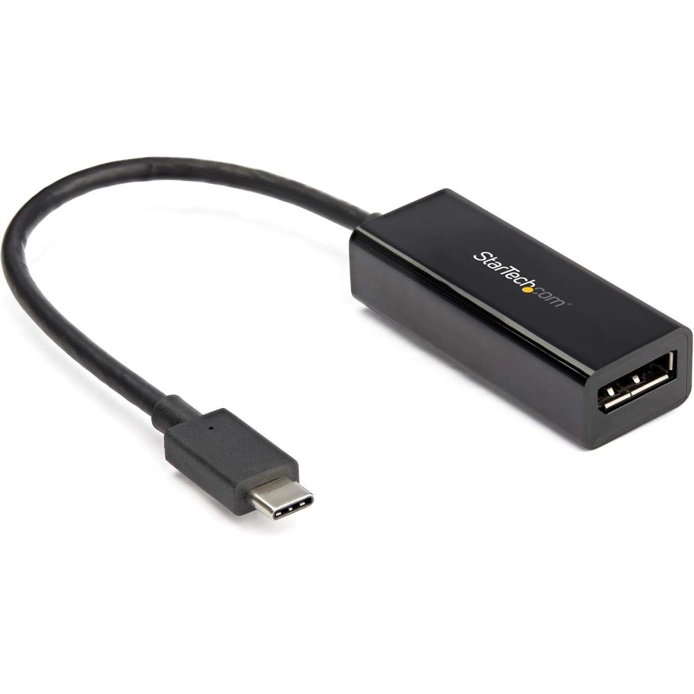 imageStarTechcom USB C to DisplayPort Adapter  8K5K4K USB Type C to DP 14 Alt Mode Video Converter  HBR3DSCHDR  8K 60Hz Thunderbolt 3 Compatible DisplayPort Monitor Display Adapter CDP2DP14B