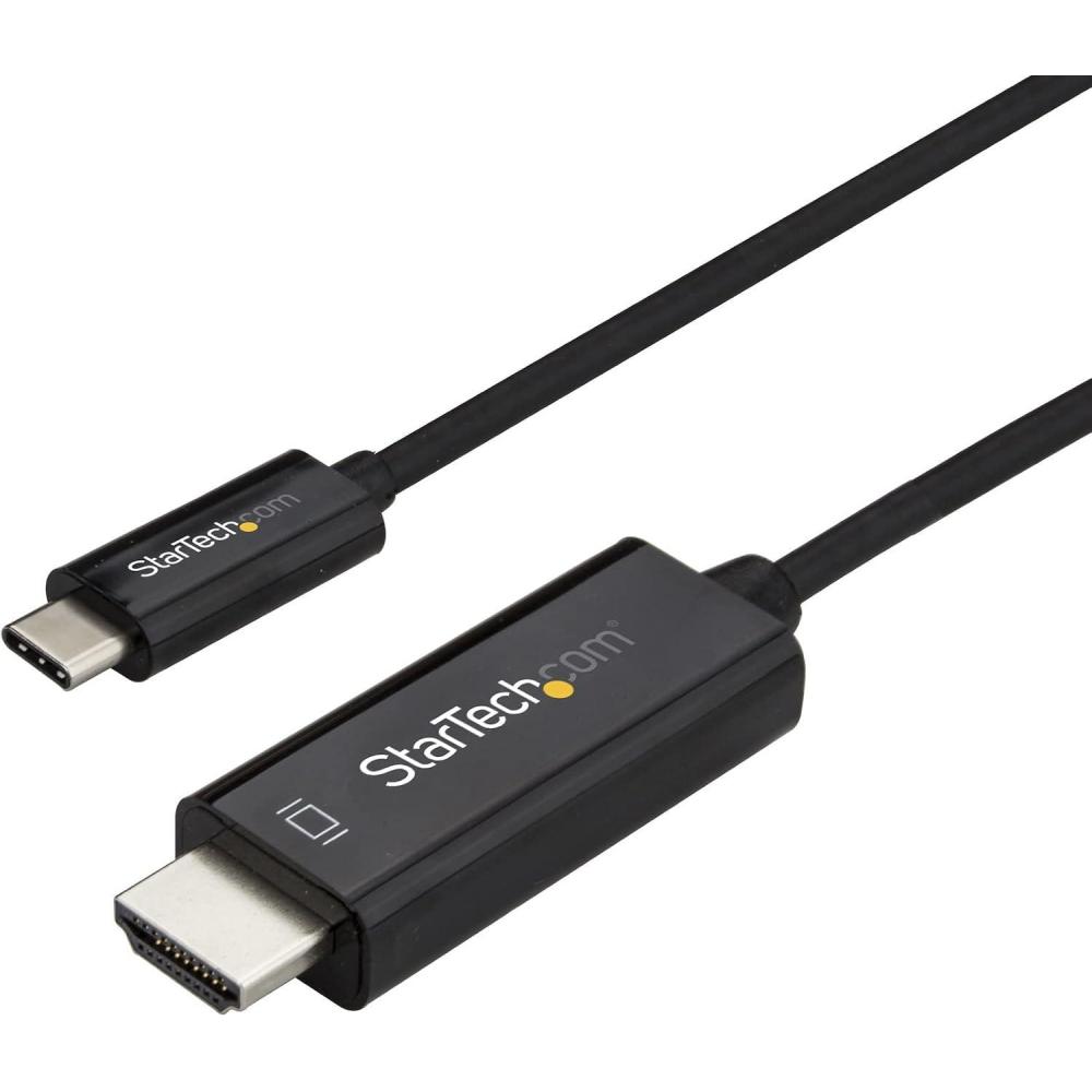 imageStarTechcom USB C to HDMI Cable  4K 60Hz USB Type C to HDMI 20 Video Adapter Cable  Thunderbolt 3 Compatible  Laptop to HDMI MonitorDisplay  DP 12 Alt Mode HBR2  White CDP2HD1MWNL33 feetBlack