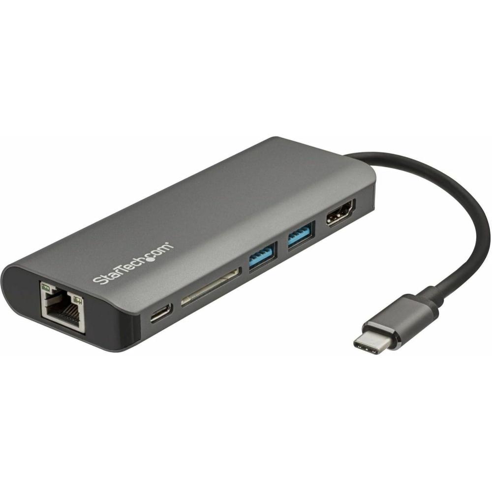 imageStarTechcom USBC Docking Station for MacBook Pro M1 M2 M3 M4 and Windows 4K 60Hz HDMI Video HDR10 USB 5Gbps Hub 100W Laptop Charging GbE6IN1 with SD