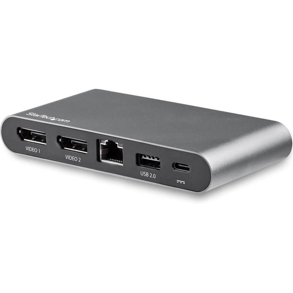 imageStarTechcom USBC Multiport Adapter  DualMonitor  Windows  USBC to Dual 4K DisplayPort Adapter  2X USBA Ports  100W PD 30  GbE