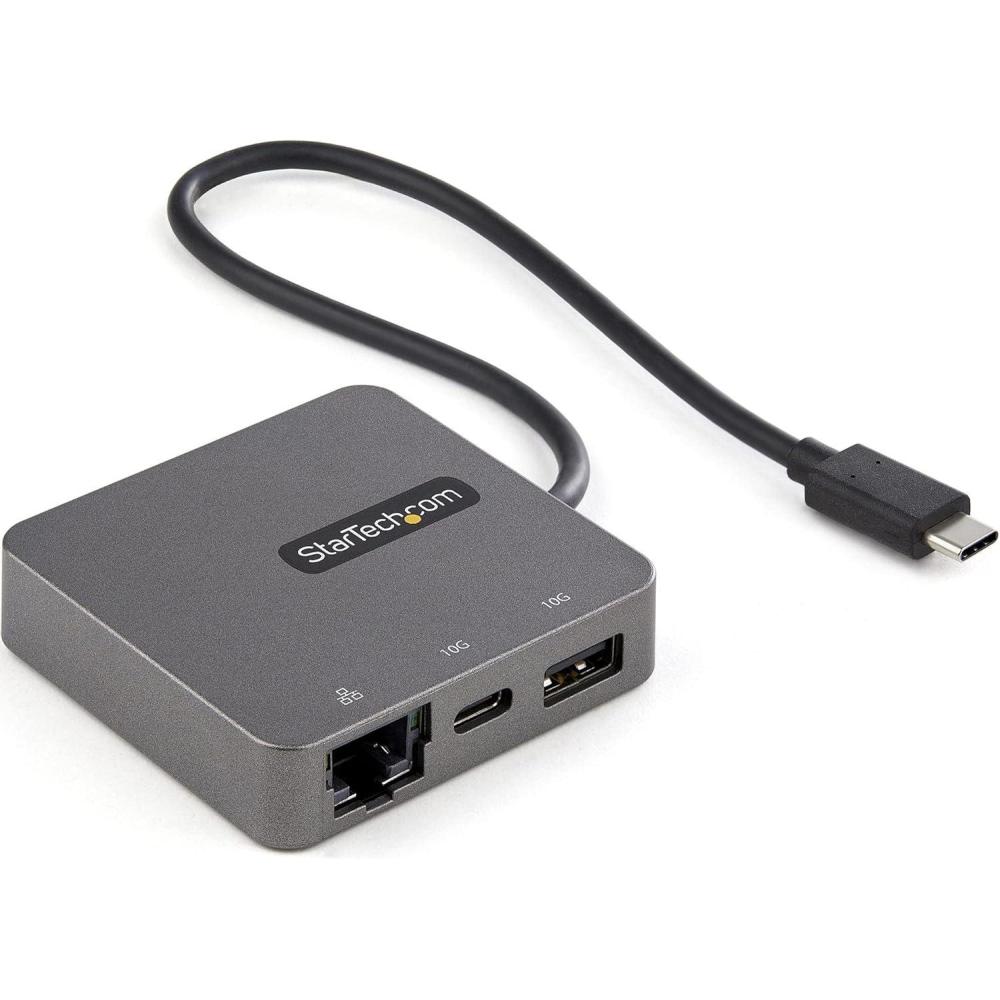 imageStarTechcom USBC Multiport Adapter  USB 31 Gen 2 TypeC Mini Dock  USBC to 4K HDMI or 1080p VGA Video  10Gbps USBA USBC GbE  Portable Travel Laptop Dock  Works wThunderbolt 3 TAA