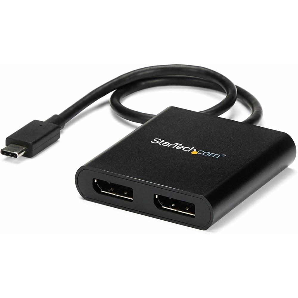 imageStarTechcom USBC to Dual DisplayPort 12 Adapter USB TypeC MultiMonitor MST Hub Dual 4K 30Hz1080p 60Hz DP Laptop Display Extender  Splitter ExtraLong BuiltIn Cable Windows MSTCDP122DP2x DP 12