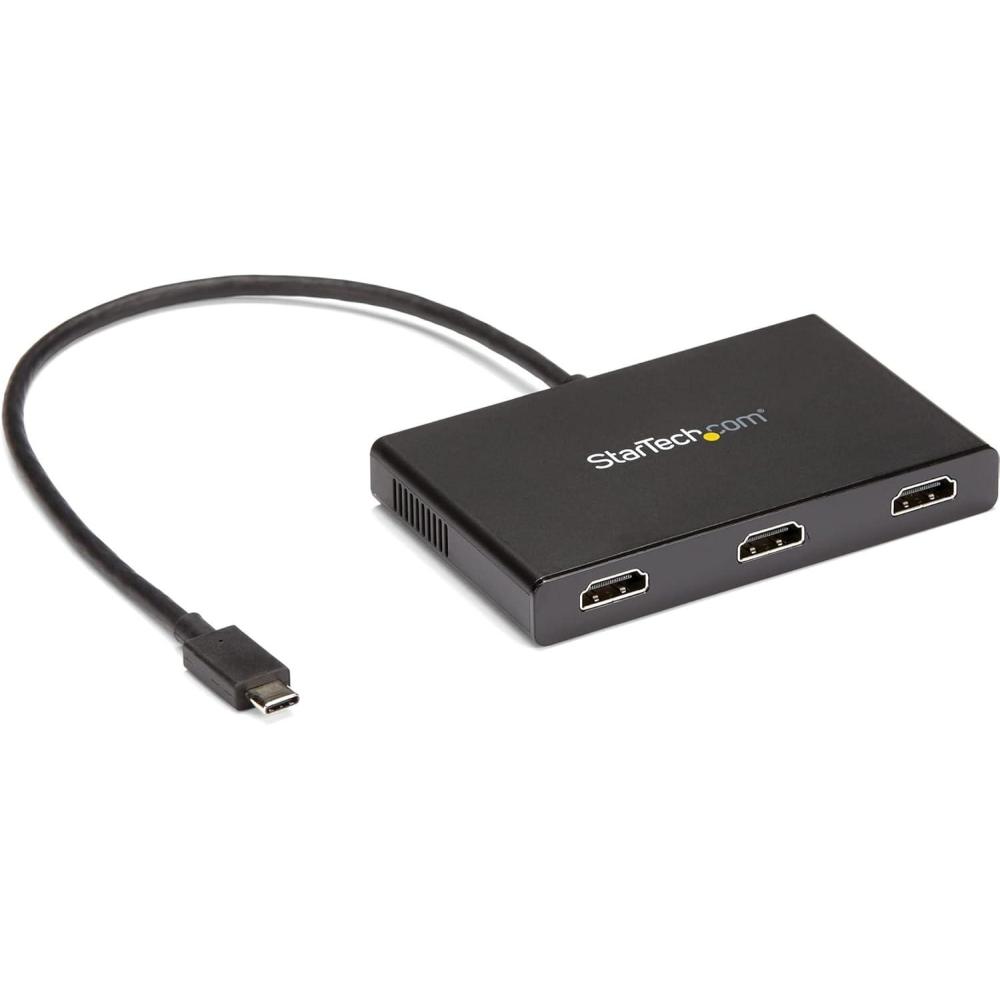 imageStarTechcom USBC to Dual HDMI Adapter USB TypeC MultiMonitor MST Hub Dual 4K 30Hz1080p 60Hz HDMI Laptop Display Extender  Splitter ExtraLong BuiltIn Cable Windows Only MSTCDP122HD3x HDMI