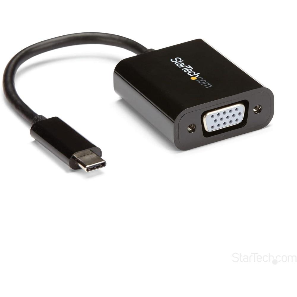 imageStarTechcom USBC to VGA Adapter  White  1080p  Video Converter For Your MacBook Pro  Projector  VGA Display CDP2VGAWBlack