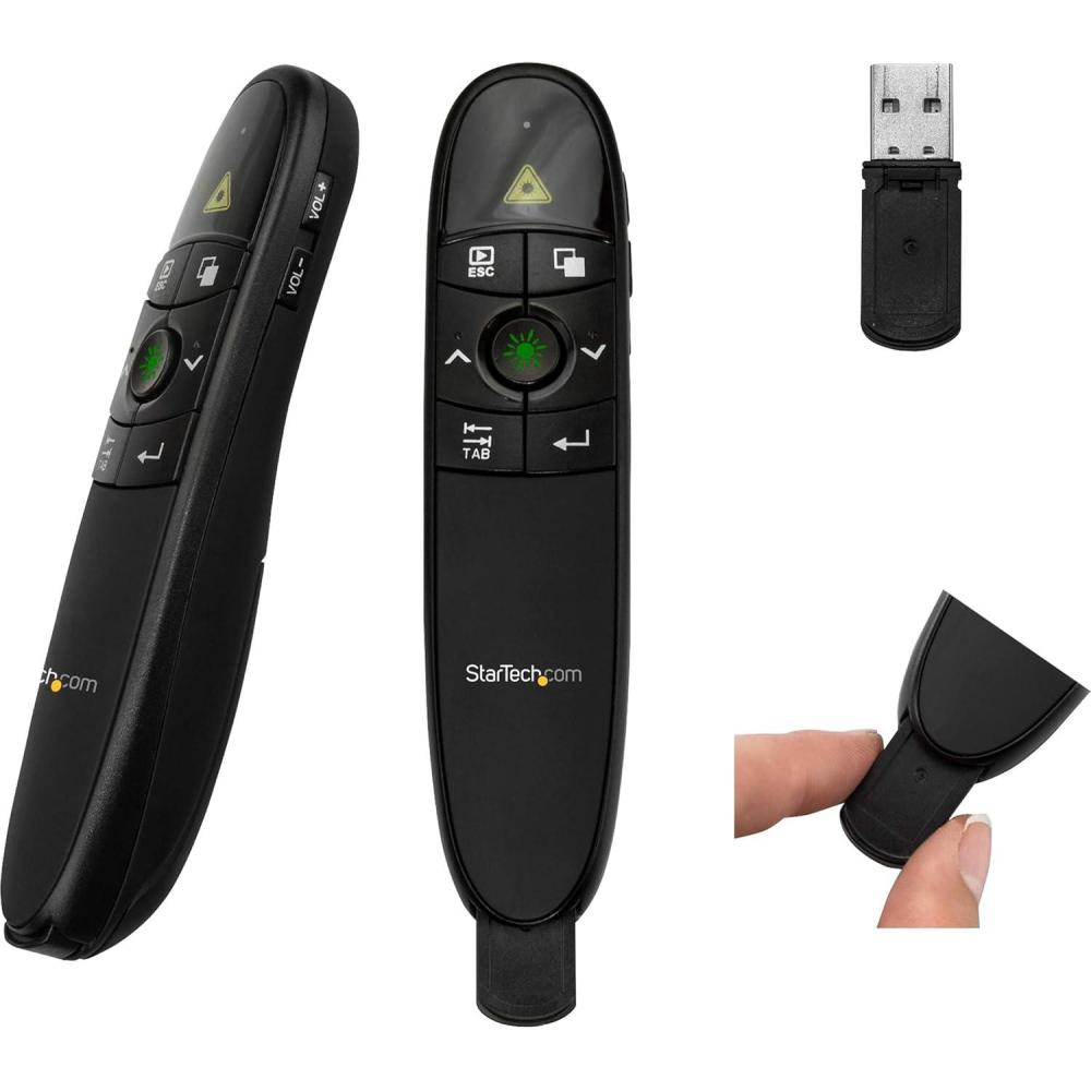 imageStarTechcom Wireless Presentation Remote with Red Laser Pointer  90 ft  PowerPoint Presentation Clicker for Mac ampamp Windows  TAA PRESREMOTE