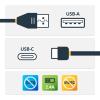 3ft [1m] Secure Charging Cable, USB-A to Micro USB Data Blocker Charge-Only Cable, Charger Adapter Cable for Phone/Tablet(USB to USB C)