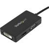 StarTech DP2HDVGA Travel A/V Adapter 2-In-1 Display Port to HDMI or VGA(Black)