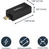StarTech USB 3.0 to Gigabit Ethernet NIC 10/100/1000 Mbps Network Adapter, Black (USB31000NDS)(Compact (Black))