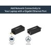 StarTech USB 3.0 to Gigabit Ethernet NIC 10/100/1000 Mbps Network Adapter, Black (USB31000NDS)(Compact (Black))
