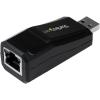 StarTech USB 3.0 to Gigabit Ethernet NIC 10/100/1000 Mbps Network Adapter, Black (USB31000NDS)(USB-C)