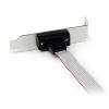 StarTech.com 1 Port 16-Inch DB9 Serial Port Bracket to 10 Pin Header – Low Profile (PLATE9M16LP)(1 Count (Pack of 1))