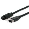 StarTech.com 10 ft 1394b Firewire 800 Cable 9-9 M/M – IEEE 1394 Cable – FireWire 800 (M) to FireWire 800 (M) – 10 ft – Black – 1394_99_10(6 ft)