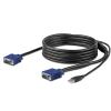 StarTech.com 10 ft. (3 m) USB KVM Cable for StarTech.com Rackmount Consoles – VGA and USB KVM Console Cable (RKCONSUV10)(10ft)