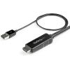 StarTech.com 10 ft. (3m) HDMI to DisplayPort Cable with USB Power – 4K 30Hz Active HDMI 1.4 to DP 1.2 Converter (HD2DPMM10), Black