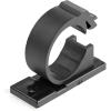 StarTech.com 100 Adhesive Cable Management Clips Black – Network/Ethernet/Office Desk/Computer Cord Organizer – Sticky Cable/Wire Holders – Nylon Self Adhesive Clamp UL/94V-2 Fire Rated, TAA(Large | 0.67 in. (17 mm) max. diameter)