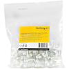 StarTech.com 100 Pack Cable Clips with Nails – Two Steel Nails – Reusable Nail-in Clamps – Brick/Drywall Cable Fasteners – Ethernet Cord/AV/Coax Cable – Mounting Cable Tacks – White – TAA (CBMDNMCC2)(Large | 2 Steel Nails)