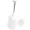 StarTech.com 100 Pack Extra Large Cable Clips with Nail – Reusable – Nail-in Clamps – Wire Holding Clips – Ethernet Cord/Cable Fasteners – Brick/Drywall Mounting Cable Tacks – White – TAA (CBMNMCC4)