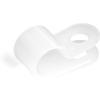 StarTech.com 100 Pack Screw Mount Cable Clamps – Medium 6.35mm Bundle Cable Fastener/Holder – R-Type Single Reusable Nylon Clip – Screw Down Ethernet Cord Clamp – UL/94V-2 Rated TAA (CBMSDCC2)(Large | 7.9 mm 0.31″ (.9mm) max. diameter)