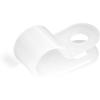 StarTech.com 100 Pack Screw Mount Cable Clamps – Medium 6.35mm Bundle Cable Fastener/Holder – R-Type Single Reusable Nylon Clip – Screw Down Ethernet Cord Clamp – UL/94V-2 Rated TAA (CBMSDCC2)(Large | 7.9 mm 0.31″ (.9mm) max. diameter)
