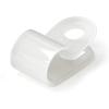 StarTech.com 100 Pack Screw Mount Cable Clamps – Medium 6.35mm Bundle Cable Fastener/Holder – R-Type Single Reusable Nylon Clip – Screw Down Ethernet Cord Clamp – UL/94V-2 Rated TAA (CBMSDCC2)(Medium | 0.25″ (6.35mm) max. diameter)