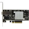 StarTech.com 10G Network Card – 1x 10G Open SFP+ Multimode LC Fiber Connector – Intel 82599 Chip – Gigabit Ethernet Card (PEX10000SRI), Black(10G Card with Installed Multimode SFP+ Transceiver)